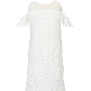 TEEZE ME LACE ILLUSION-YOKE DRESS